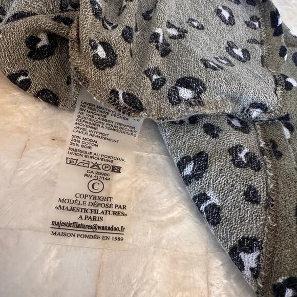 Majestic Filatures Dress gauzy silk blend lightweight animal print tank beach XS - Picture 5 of 11